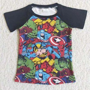 Boys Short Sleeve Comic Shirt